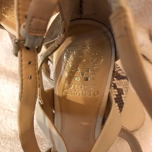 Vince Camuto rose silver Chakeetan leather sandals size 9 1/2 - Picture 5 of 15